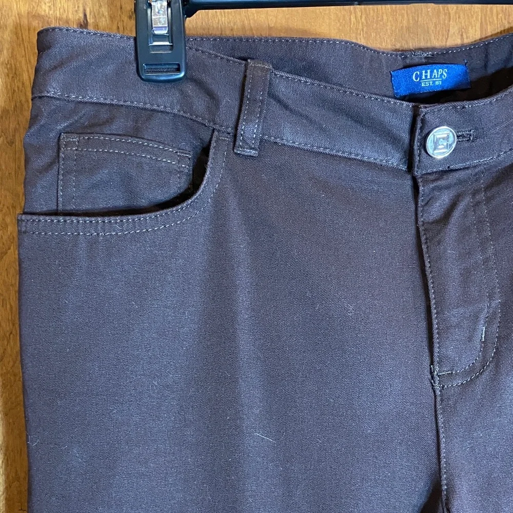 Chaps Dark Brown Trousers, Women's size 10 - Picture 2 of 7